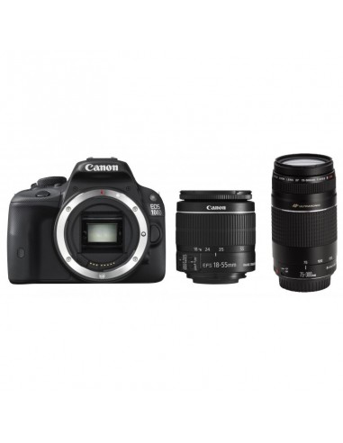 Reflex Canon EOS 100D + Objectif 18-55mm DC III + Objectif 75-300mm DC III