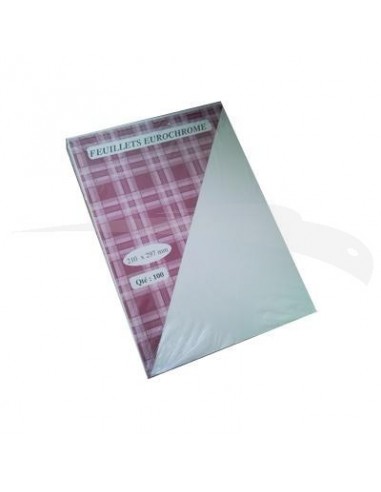 100 COUVERTURE OROCHROME BLANCHES A4 LISSES