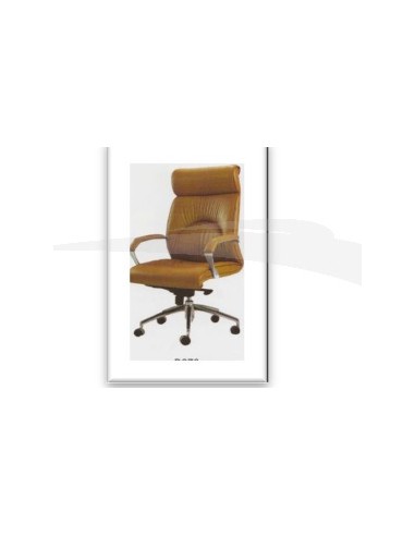 Fauteuil président en PU MARRON