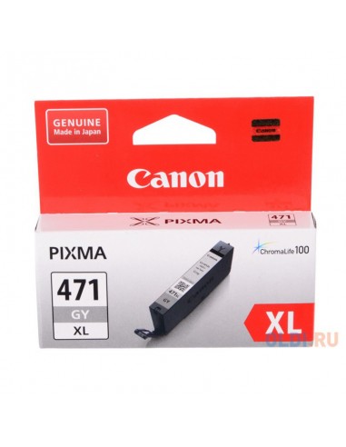 Cartouche d'encre d'origine Canon CLI-471XL GY Gris