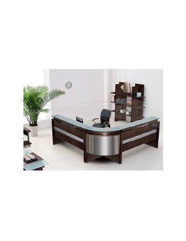Comptoir de réception 1800W x 750D x 1050H Wengé