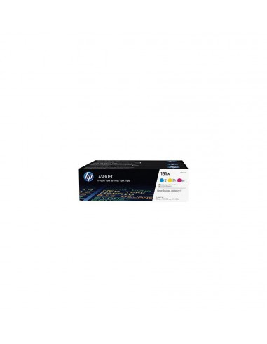 HP 131A CYM Tri-pack LaserJetToner Cartridge (U0SL1AM) (U0SL1AM)