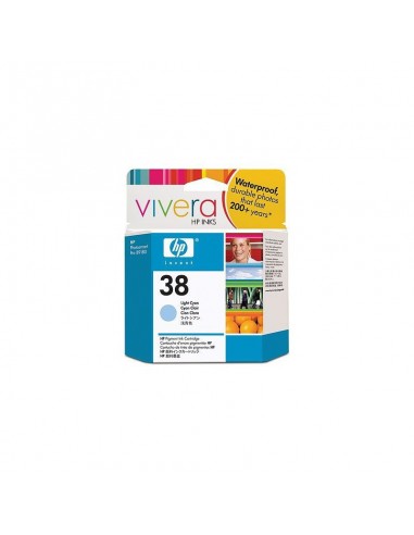 HP 38 Light Cyan Pigment Cartouche (C9418A)