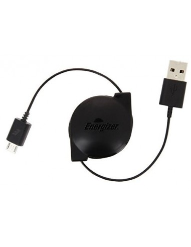 Energizer Hightech USB RETRACTABLE CABLE MICRO-USB - BLACK