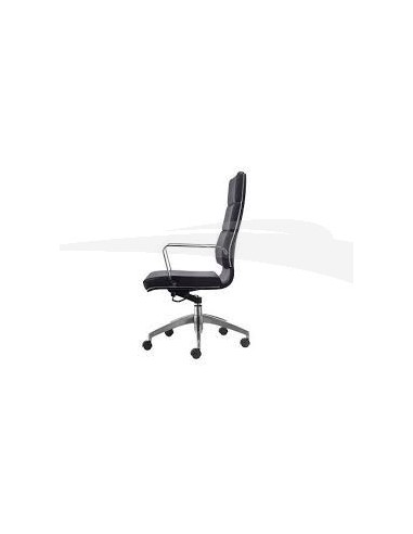 Fauteuil président CASA en PU & aluminium BLANC FR002HB