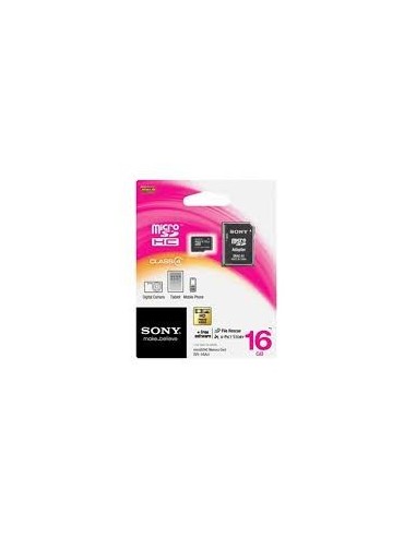 Sony Carte Mémoire Micro SDHC 16GB MSD, Adaptor