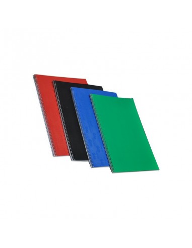 CAHIER - MINTRA- A SPIRALES PETITS CARREAUX 100P -17 X 22 CM - LOT DE 5 CAHIERS