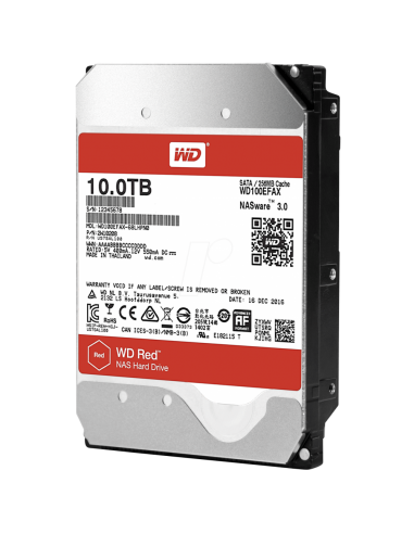 wd100efax disque dur 10 to sata iii western digital red