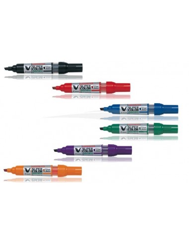 MARQUEUR PILOT V-SUPERCOLOR - BOITE DE 12 MARQUEURS