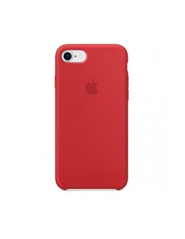 Cover Apple en silicone /Rouge /Pour iPhone 8 - 7