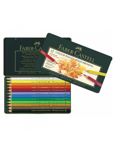 12 Crayons Polychromos Boite Metale