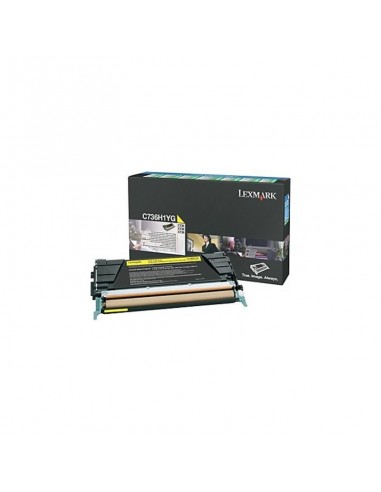 C736, X736, X738 TONER Jaune haute capacité (10K) (C736H1YG)