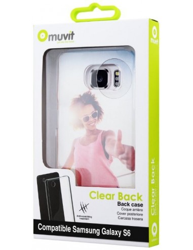 Carcasa Cristal Transparente Samsung Galaxy S6 Edge muvit