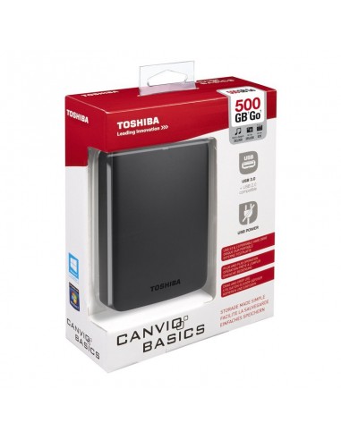 DISQUE DUR TOSHIBA 500 GO (NOIR)