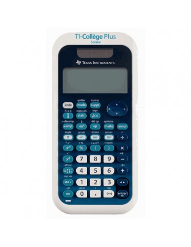 Calculatrice Scientifique TI-COLLEGE PLUS SOLAIRE - Bleu