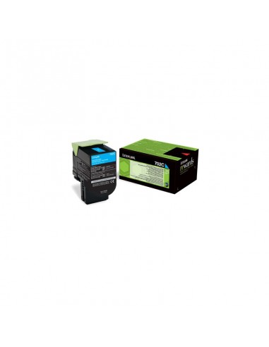 Cartouche d'encre d'origine Lexmark Cyan 702C - 1000 pages Standard
