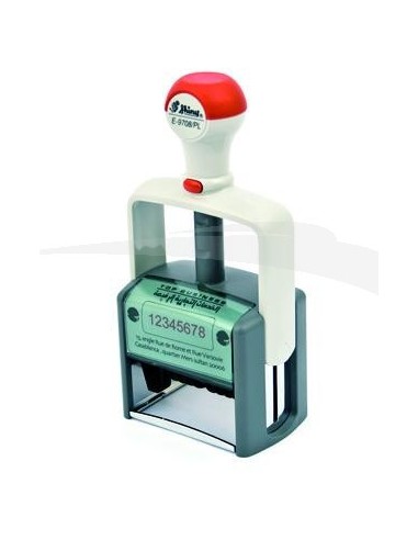 Numéroteur automatique Shiny Pro E-9708/PL format empreinte 68 mm x 47 mm 8 chiffres 5 mm