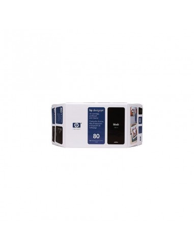 Cartouche d'encre noire/350 ml HP 80 (C4871A)
