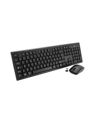 Clavier et Souris Combo V7 /Noir /Sans Fil /USB