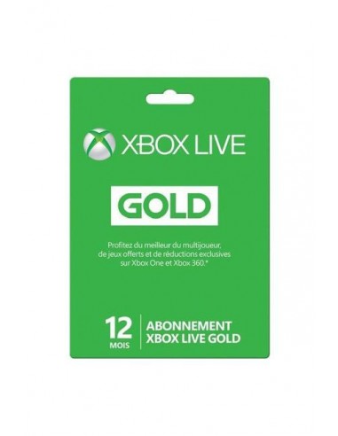 Carte de recharge MICROSOFT /XBOX LIVE /12 Mois