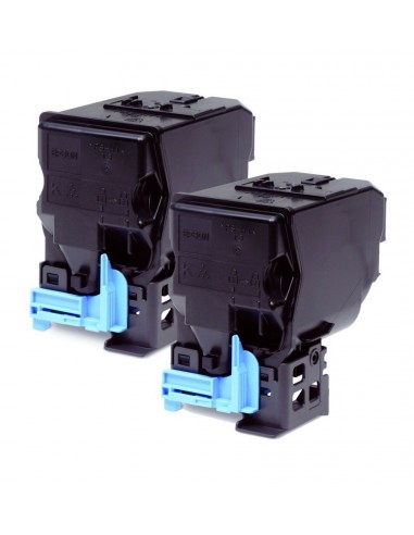 Epson Pack 2 Toners noir Séries AcuLaser C3900N/CX37DN (2x60 (C13S050594)