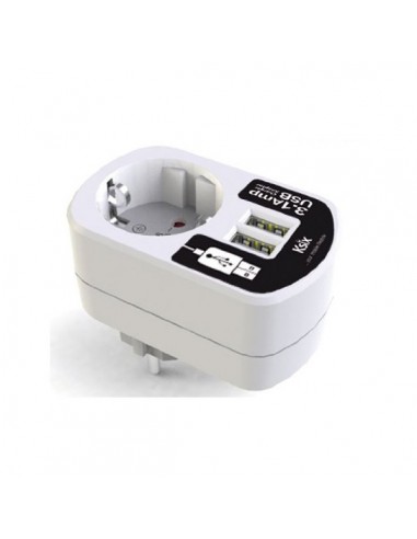 Adaptateur Usb Dual 3A Ksix