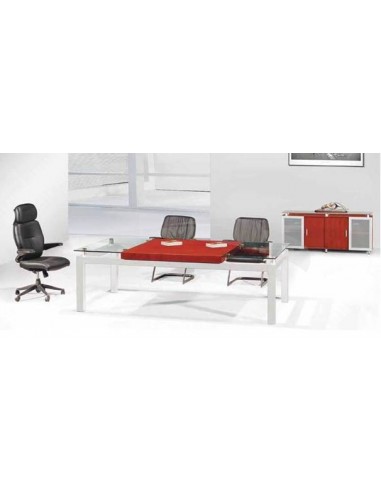 TABLE DE RÉUNION PRÉSIDENTIELLE - VITRÉE