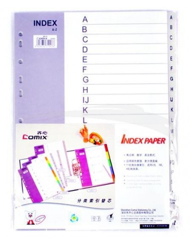 INTERCALAIRES ALPHABÉTIQUES A-Z ATLAS - Lot de 15 jeux de 20 intercalaires