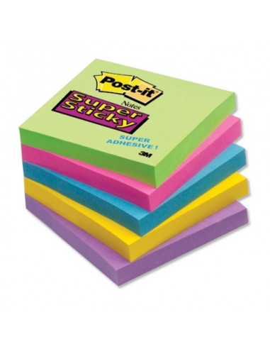 BLOCS DE 100 NOTES REPOSITIONNABLES - POST IT - COLORIS AUX CHOIX - LOT DE 10 BLOCS