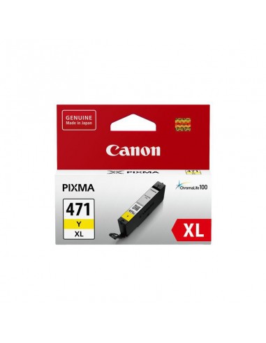 Cartouche d'encre d'origine Canon CLI-471XL Y Jaune