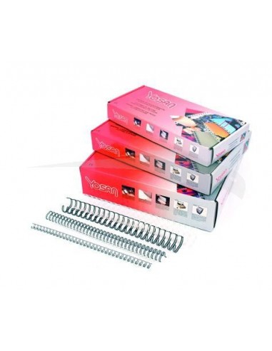 100 SPIRALES MÉTALLIQUES - YOSAN - POUR RELIURE A4 - 11 MM