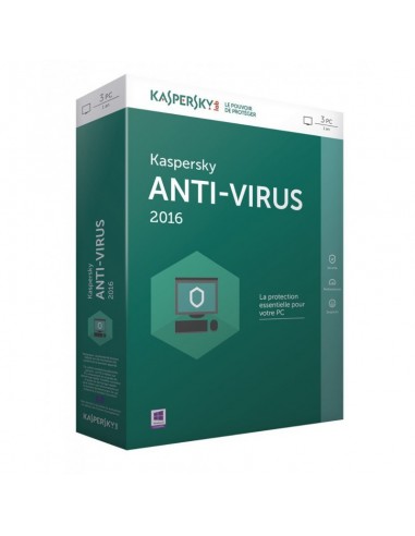 Kaspersky Antivirus 2016 pour PC 3 postes