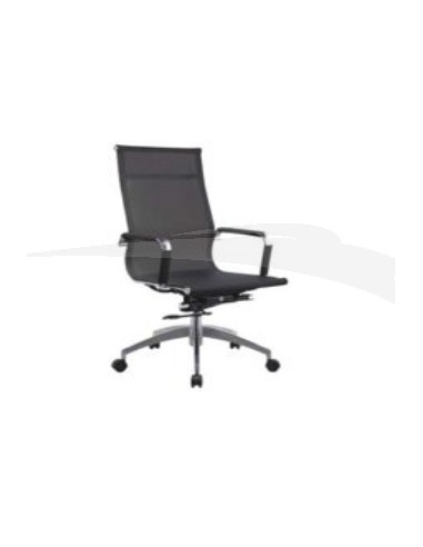 Fauteuil président en mesh noir