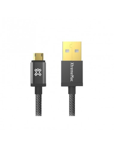 Câble Éclairé XtremeMac Micro-USB à USB Pemium - 1,2M - Noir (XCL-RMU-13)