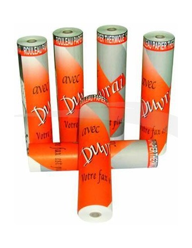 ROULEAU DE PAPIER THERMIQUE - DUVRAI - 210 mm - lot de 6 rouleaux