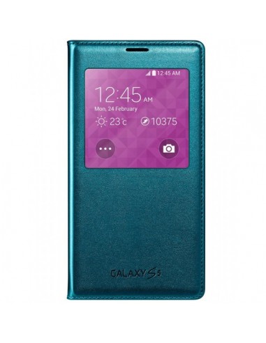 Samsung EF-CG900BGEGWW Etui en simili cuir pour Samsung Galaxy S5 Vert