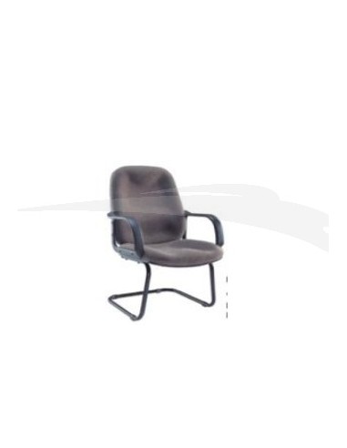 Fauteuil visiteur en tissu gris EX1226DG