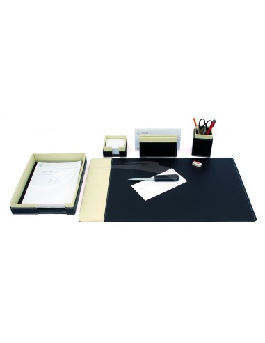 Ensemble de Bureau en Simili cuir 5 pièces \" NOIR & BLANC\"