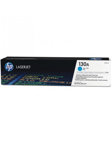 Cartouche de toner cyan d'origine HP LaserJet 130A (CF351A)