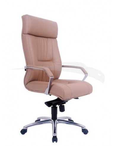 FAUTEUIL PRÉSIDENT ZP-A018 PACO en PU & aluminium BEIGE
