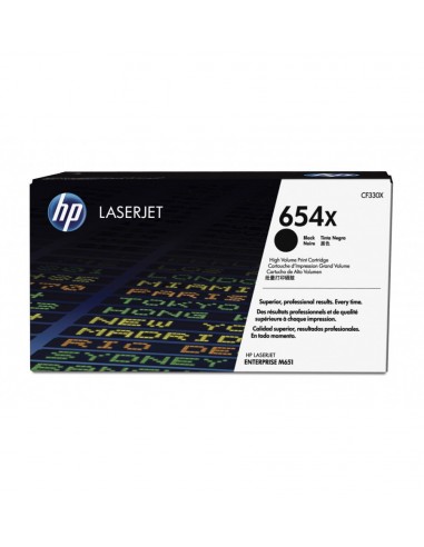 HP 654 High Yield Black Orig LaserJet Toner Cart Color Sph T (CF330X)