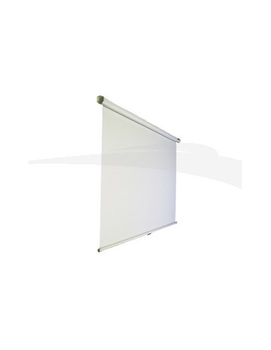 Écran de projection mural manuel ORAY 180x 240 cm sous carter en tôle d'acier blanc laqué