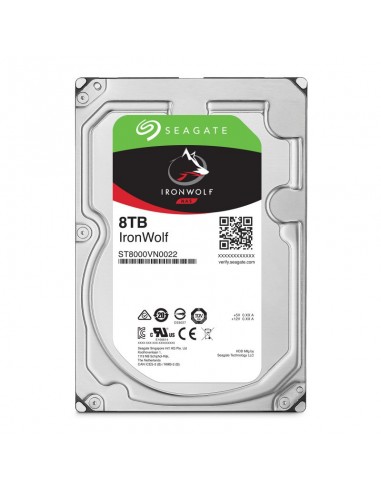 Disque dur interne 8 TB Seagate IronWolf - 3.5\" 7200 RPM 256 Mo SATA 6 Gb/s pour NAS
