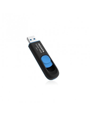 ADATA_AUV128-64-RBE AUV128 High Speed 64GB USB 3.0 CAPLESS USB BLACK/BLUE