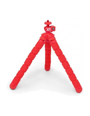 Support XSORIES /Trepied Bendy /Rouge /18cm /Pour :Action Camera - Mini Projectors /NBR - ABS - Aluminium - rubber