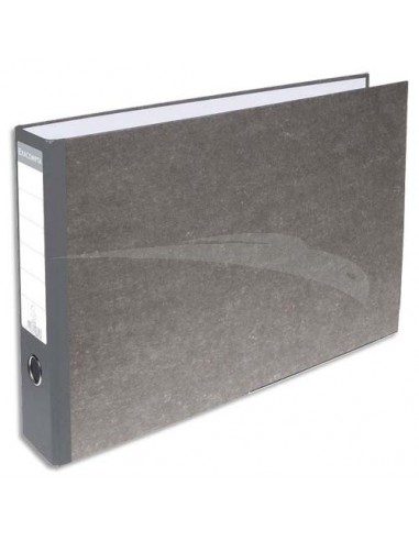 Classeurs à levier A3 SICLA papier nuageux Dos 8 cm 32 x 48 cm sans perforateur - Lot de 5