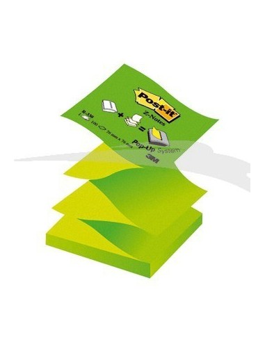 Lot de 12 blocs de 100 Z-note repositionnables POST IT 76 x 76 mm