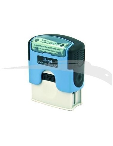 Cachet Personnalisable Shiny Printer S-1822 format empreinte 38 mm x 14 mm 3 lignes