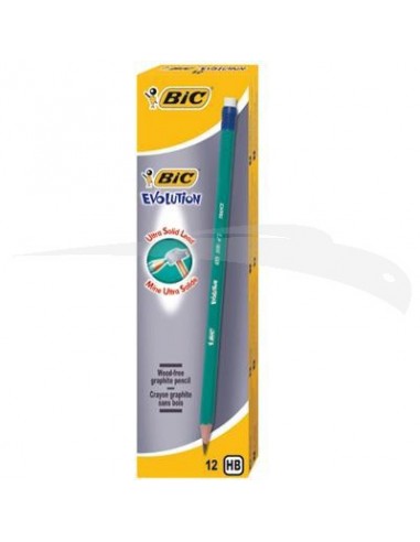 CRAYON GRAPHITE - BIC - EVOLUTION 655 - boîte de 12 crayons