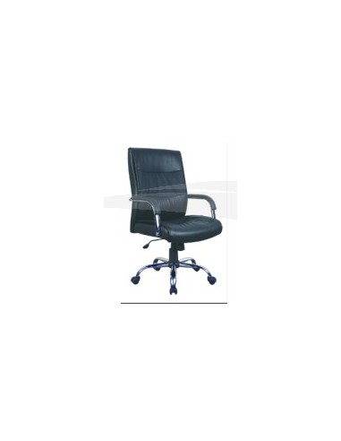 Fauteuil président en PU et chrome